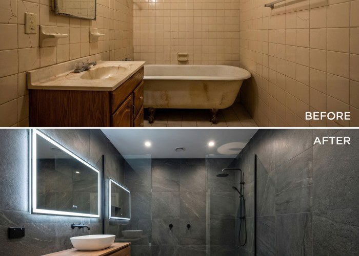 Modern Bath Finish by Gonzalez Cabinetry